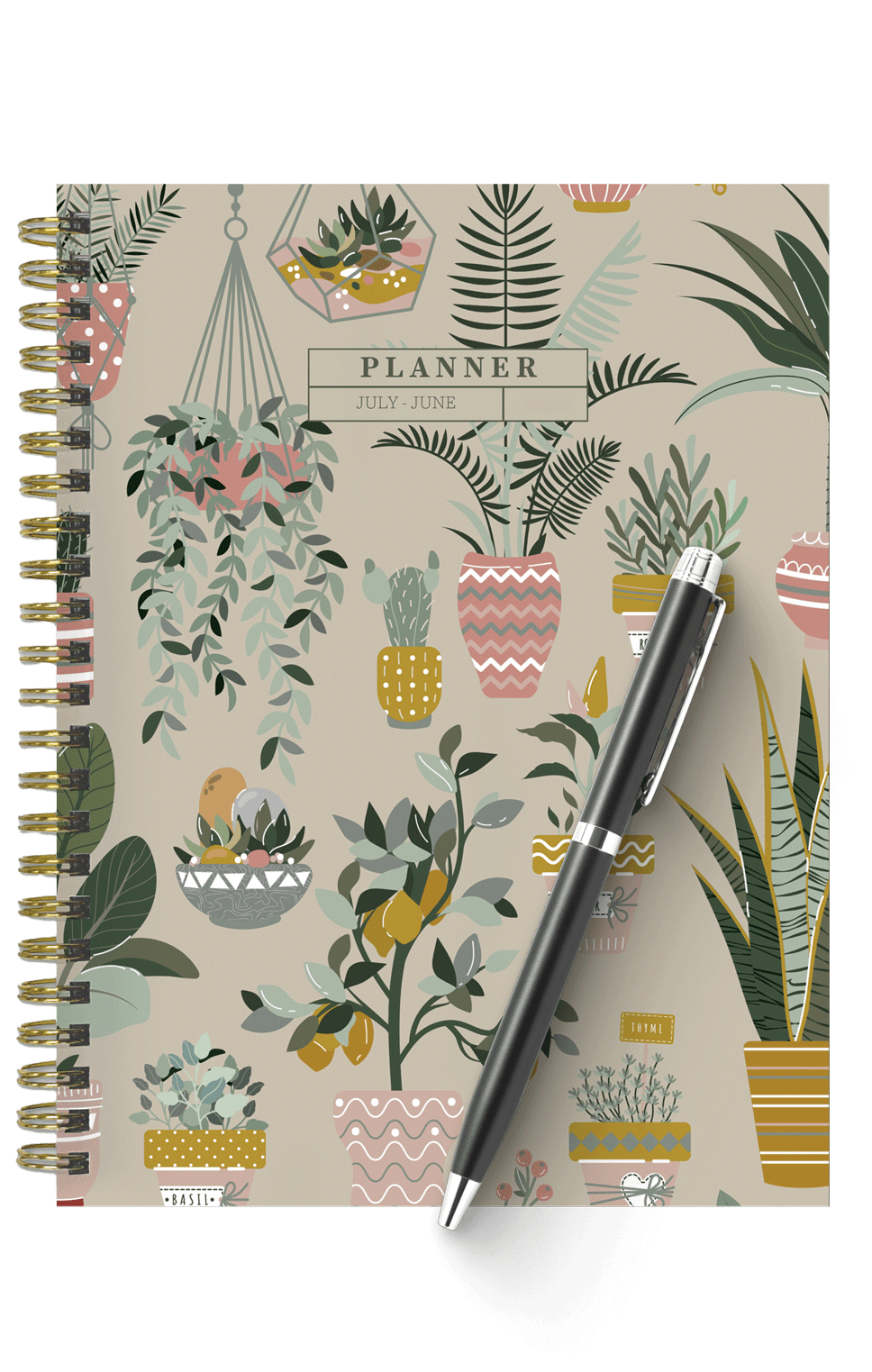 Planner and pen